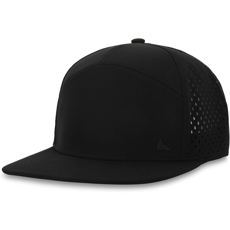 Salt Mafia 7-Panel Flat Brim Water-Resistant Performance Snap Back Hat